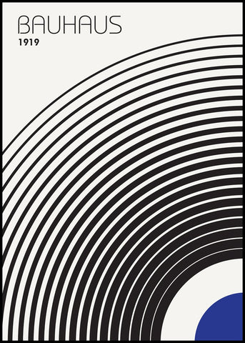 Bauhaus 4 | INDRAMMET BILLEDE Indrammet billede MF 30x40 Sort