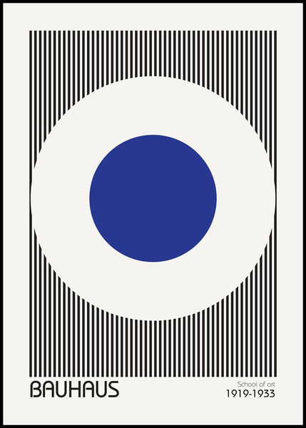 Bauhaus 5 | INDRAMMET BILLEDE Indrammet billede MF 30x40 Sort