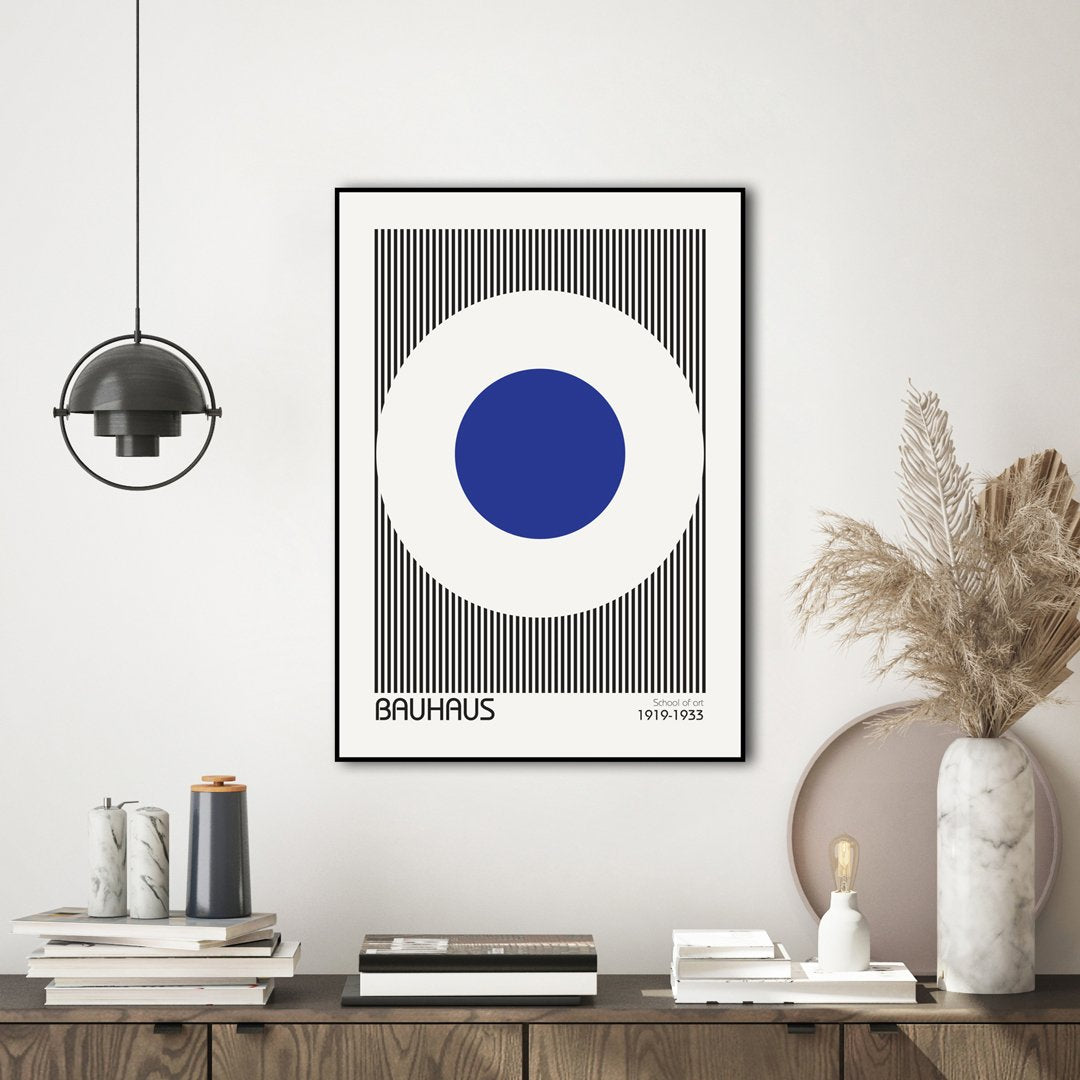 Bauhaus 5 | INDRAMMET BILLEDE Indrammet billede MF 30x40 Sort