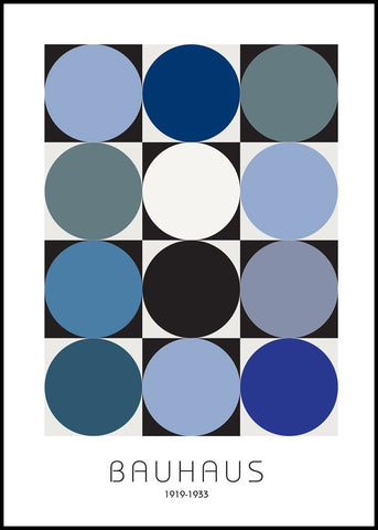 Bauhaus 6 | INDRAMMET BILLEDE Indrammet billede MF 30x40 Sort