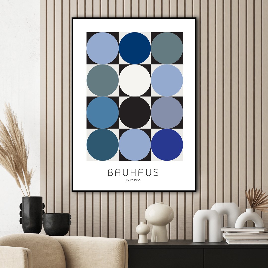 Bauhaus 6 | INDRAMMET BILLEDE Indrammet billede MF 30x40 Sort
