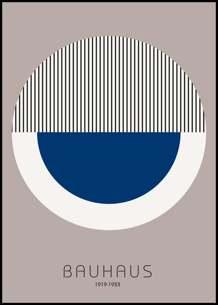 Bauhaus 7 | INDRAMMET BILLEDE Indrammet billede MF 30x40 Sort