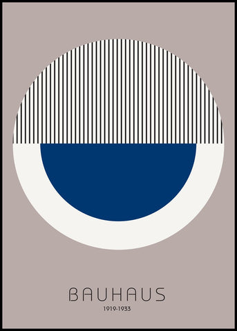 Bauhaus 7 | INDRAMMET BILLEDE Indrammet billede MF 30x40 Sort