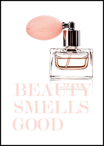 Beauty smells good | INDRAMMET BILLEDE Indrammet billede MF 30x40 Sort