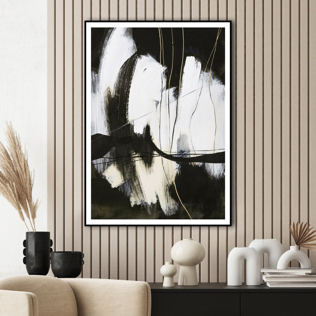 Behind Lines | INDRAMMET BILLEDE Indrammet billede MF 30x40 Sort