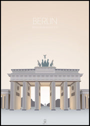 Berlin Brandenburger Tor | INDRAMMET BILLEDE Indrammet billede MF 30x40 Sort