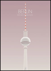 Berlin TV Tower | INDRAMMET BILLEDE Indrammet billede MF 30x40 Sort