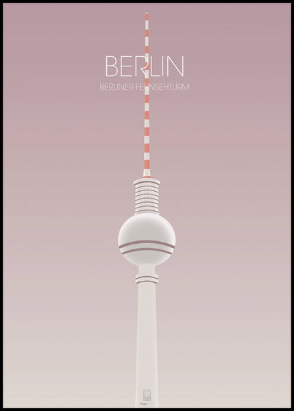 Berlin TV Tower | INDRAMMET BILLEDE Indrammet billede MF 30x40 Sort