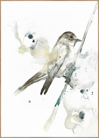 Bird 2 | INDRAMMET BILLEDE Indrammet billede MF 30x40 Egeramme