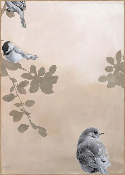 Bird2 | INDRAMMET BILLEDE Indrammet billede MF 30x40 Egeramme