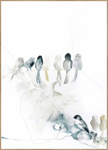 Birdshape | INDRAMMET BILLEDE Indrammet billede MF 30x40 Egeramme