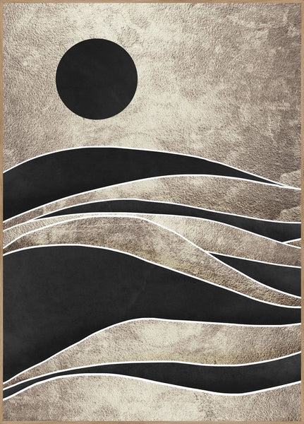 Black desert 1 | INDRAMMET BILLEDE Indrammet billede MF 30x40 Egeramme