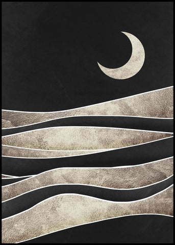 Black desert 2 | INDRAMMET BILLEDE Indrammet billede MF 30x40 Sort