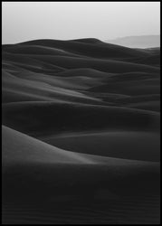 Black dunes | INDRAMMET BILLEDE Indrammet billede MF 30x40 Sort
