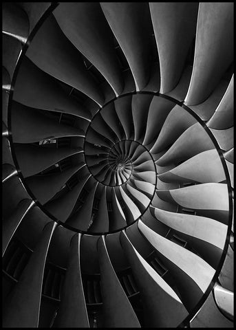 Black turbine | INDRAMMET BILLEDE Indrammet billede MF 30x40 Sort