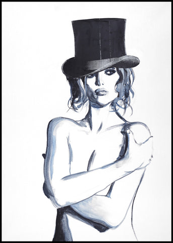 Blue Girl 1 | INDRAMMET BILLEDE Indrammet billede MF