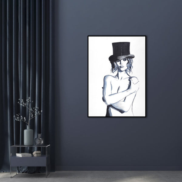 Blue Girl 1 | INDRAMMET BILLEDE Indrammet billede MF