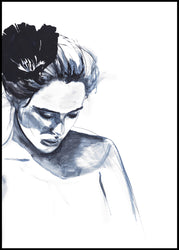 Blue Girl 2 | INDRAMMET BILLEDE Indrammet billede MF