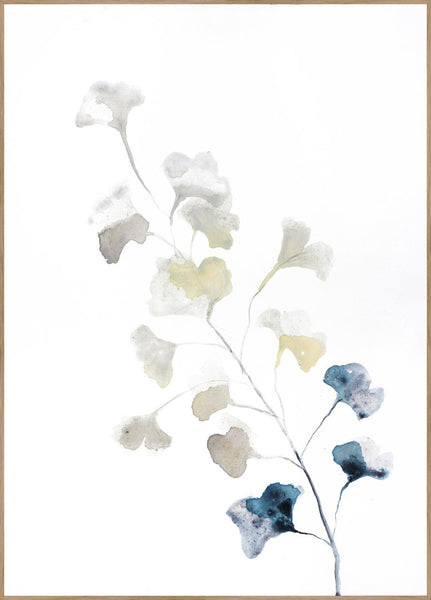 Blue Spring | INDRAMMET BILLEDE Indrammet billede MF 30x40 Egeramme