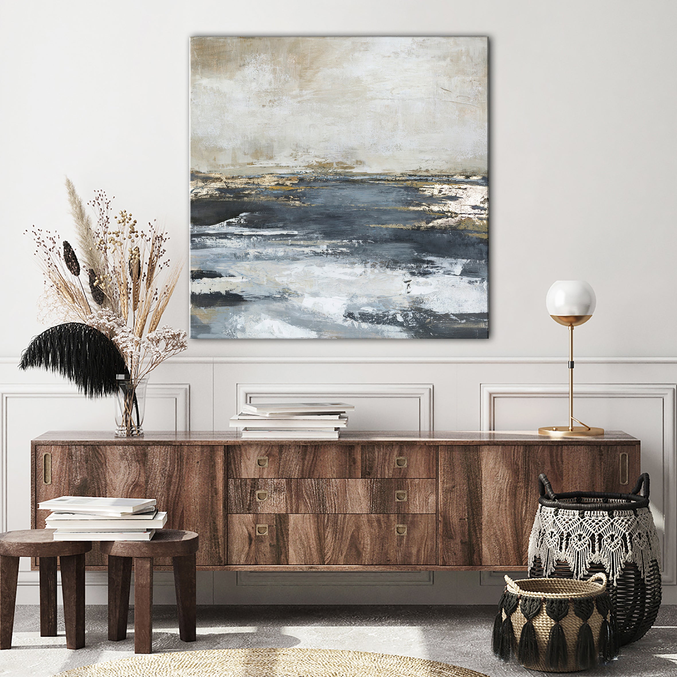 Freja / Blue Bay | PREMIUM MALERI Premium Maleri ART COPENHAGEN 70x70