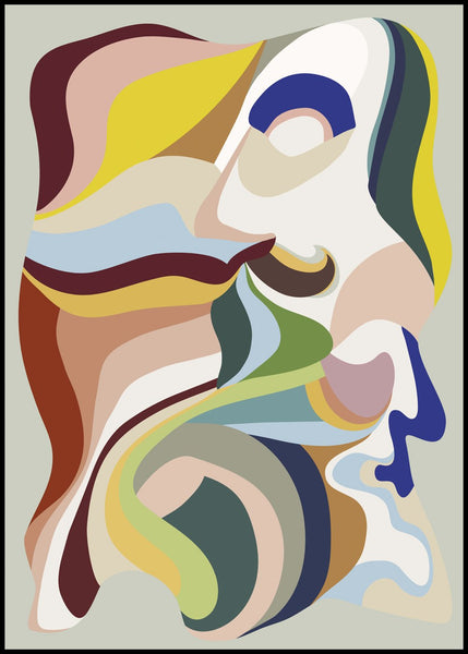 Born again 2 | INDRAMMET BILLEDE Indrammet billede MF 30x40 Sort