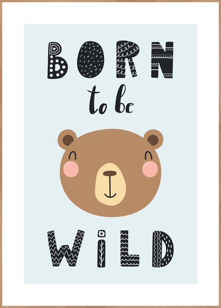 Born to be wild | INDRAMMET BILLEDE Indrammet billede MF 30x40 Egeramme
