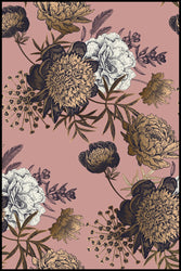 Botanical Shapes 1 | INDRAMMET BILLEDE Indrammet billede MF 30x40 Sort