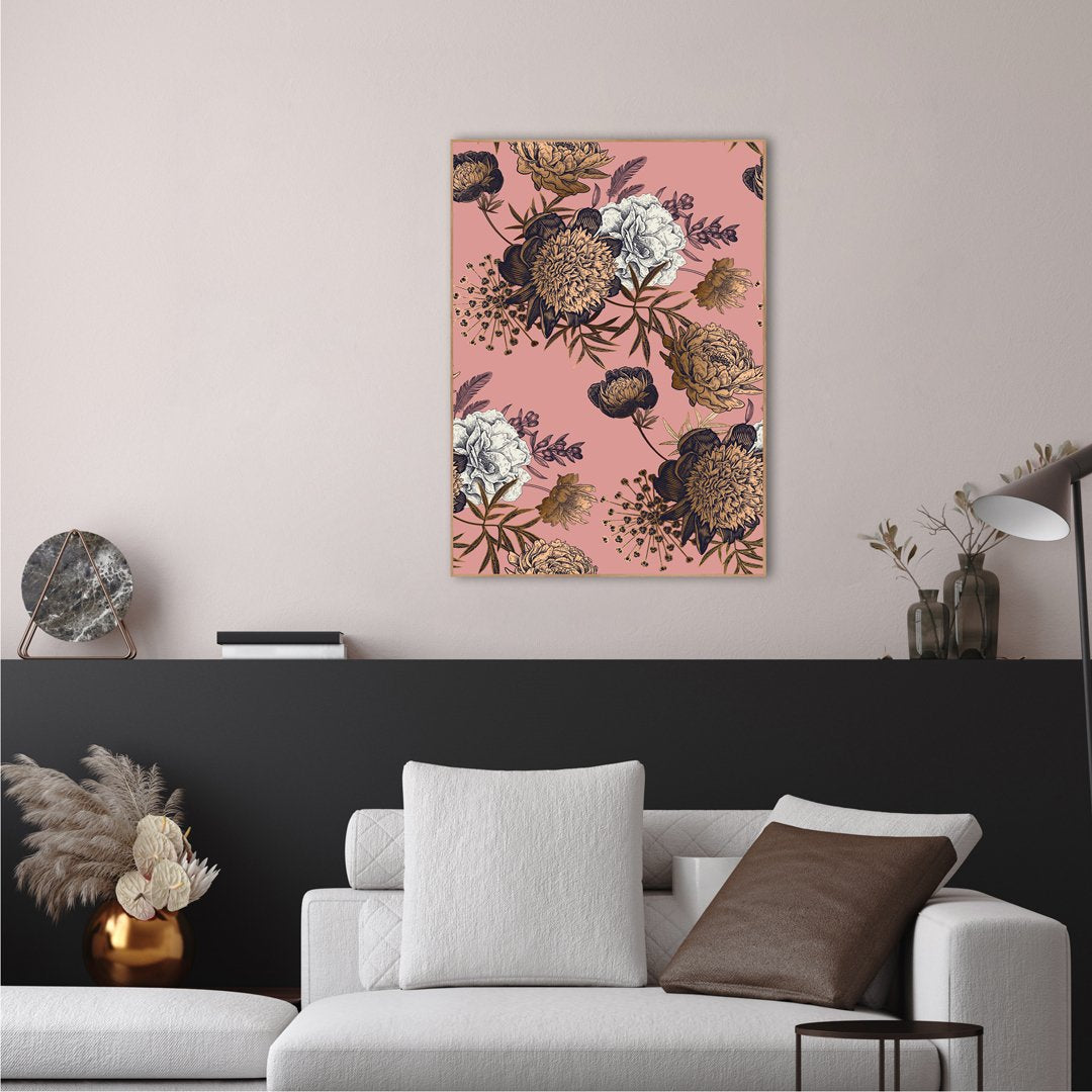 Botanical Shapes 1 | INDRAMMET BILLEDE Indrammet billede MF 30x40 Egeramme