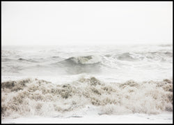Breaking waves | INDRAMMET BILLEDE Indrammet billede MF 30x40 Sort