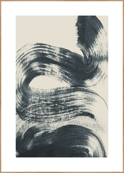 Brushed 5 | INDRAMMET BILLEDE Indrammet billede MF 30x40 Egeramme