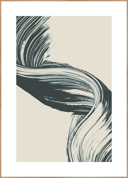 Brushed 8 | INDRAMMET BILLEDE Indrammet billede MF 30x40 Egeramme