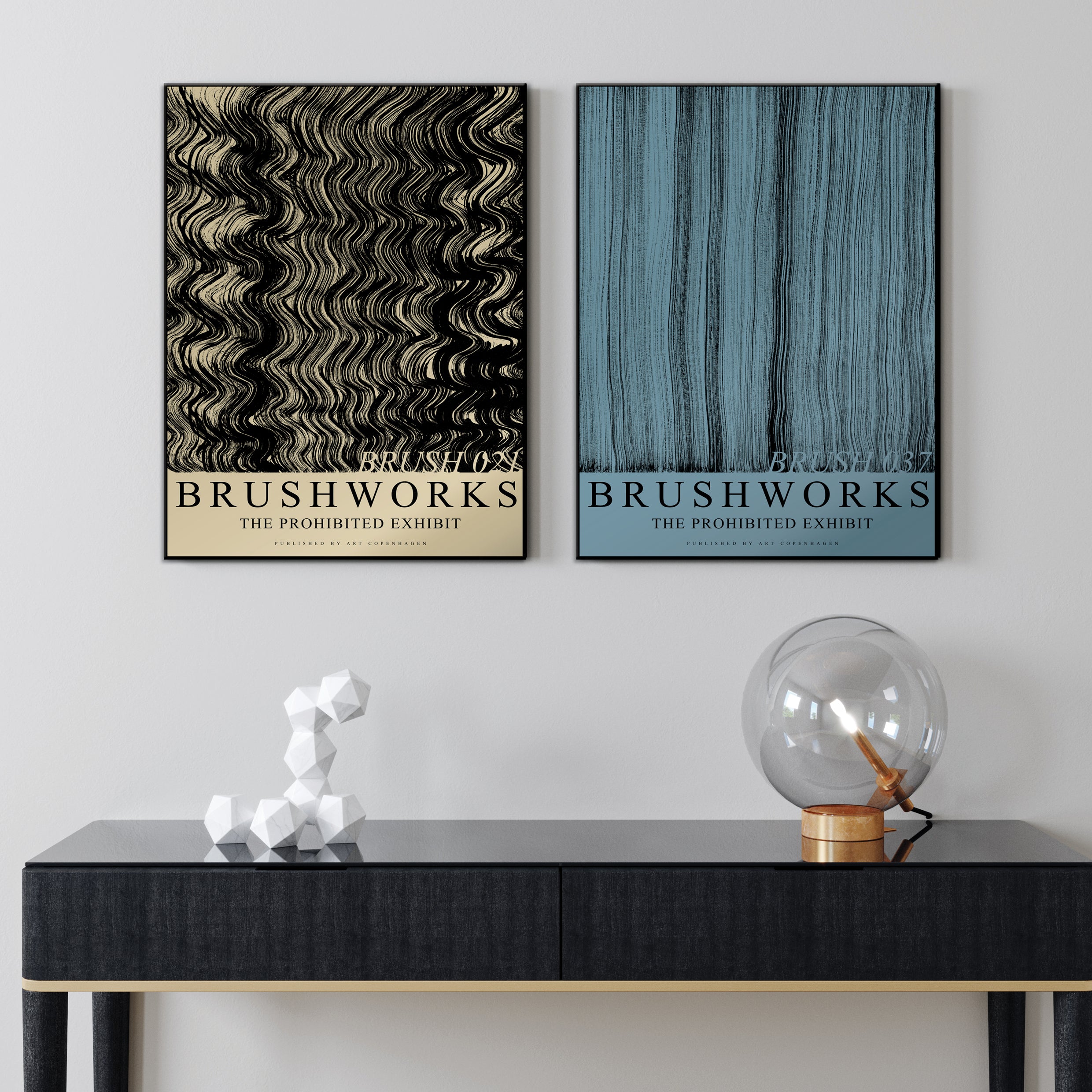 Brushwork 021 | INDRAMMET BILLEDE Indrammet billede MF