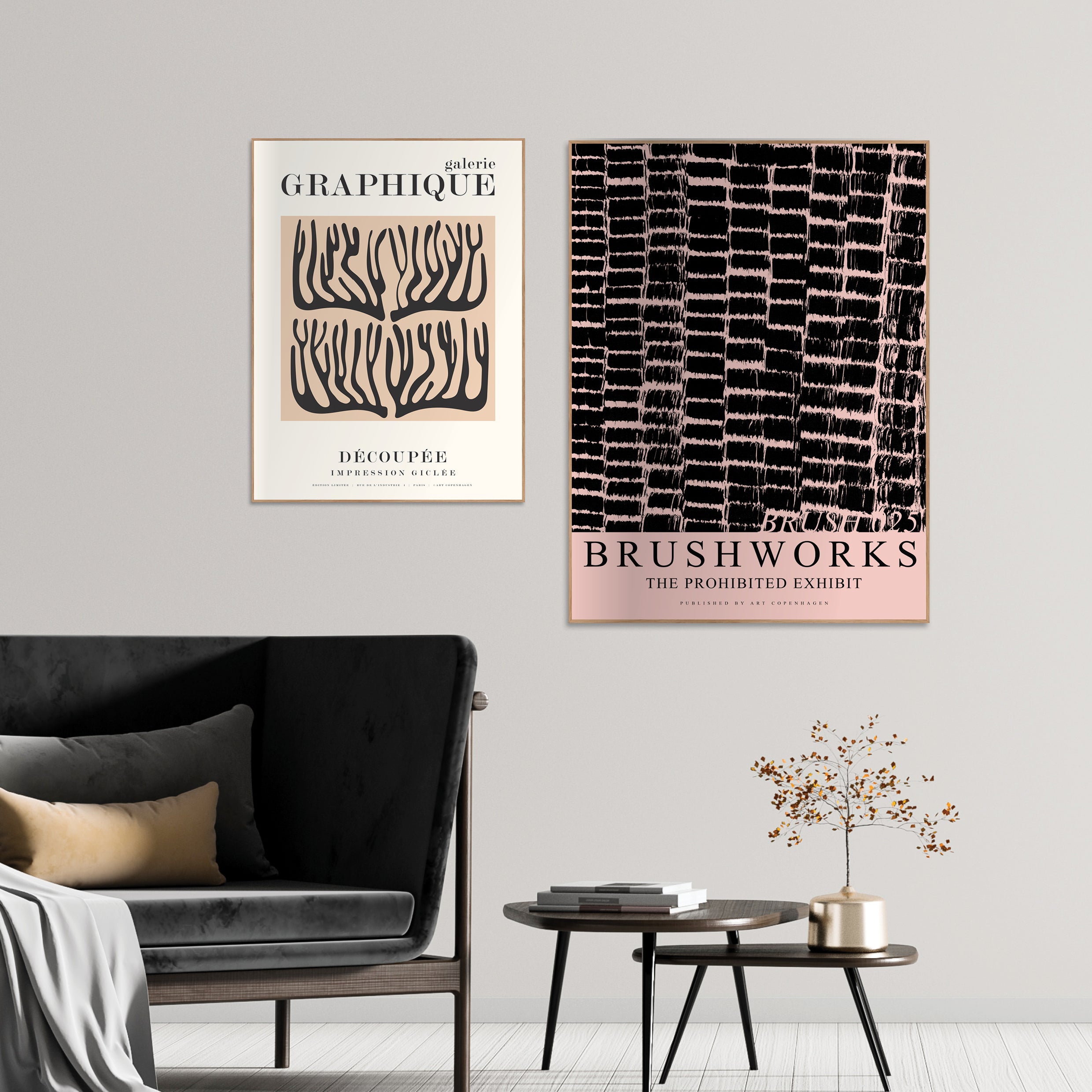 Brushwork 025 | INDRAMMET BILLEDE Indrammet billede MF