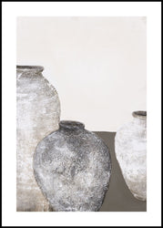 Ceramics 1 | INDRAMMET BILLEDE Indrammet billede MF 30x40 Sort