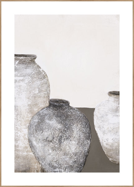 Ceramics 1 | INDRAMMET BILLEDE Indrammet billede MF 30x40 Egeramme