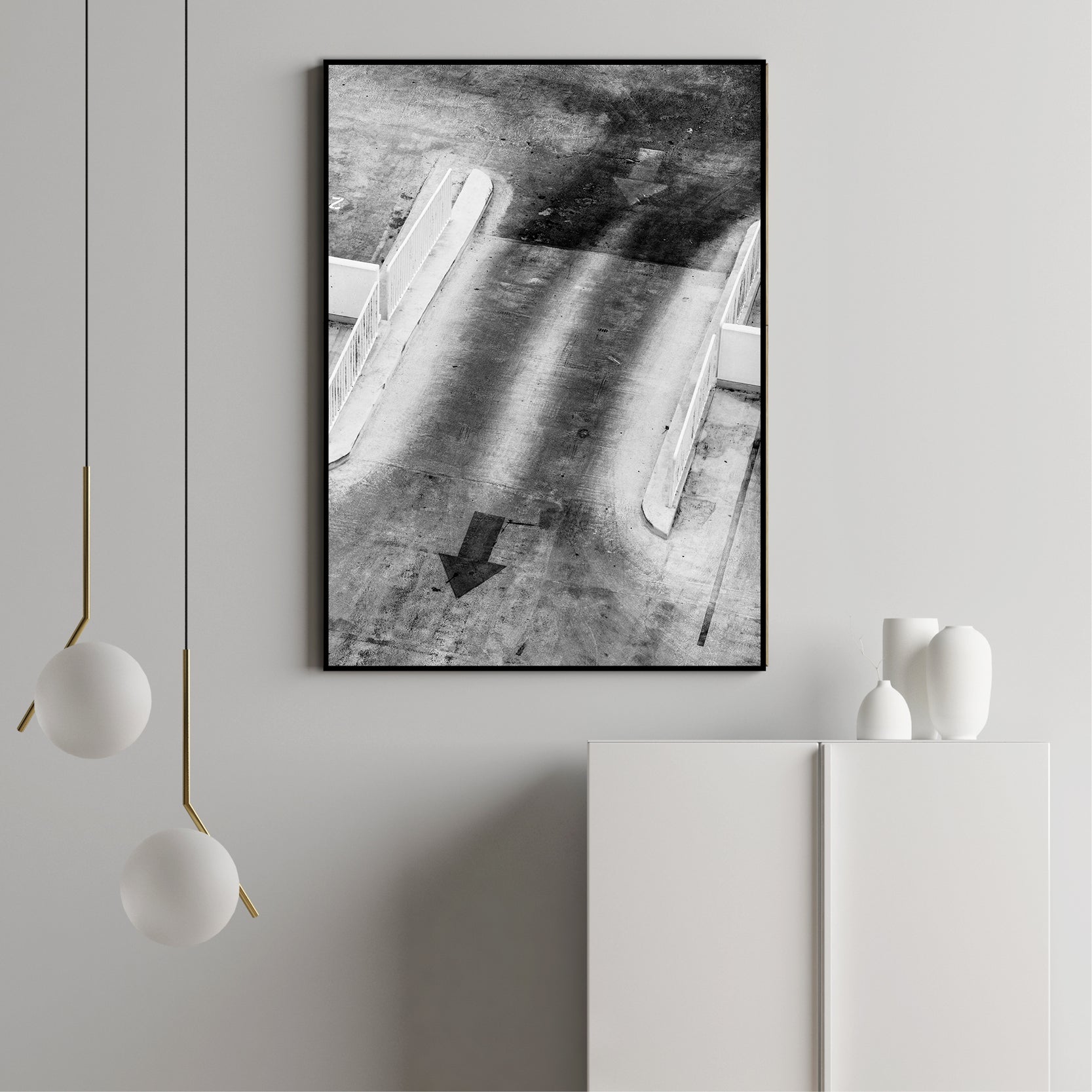 The passing | INDRAMMET BILLEDE Indrammet billede MF 30x40 Sort