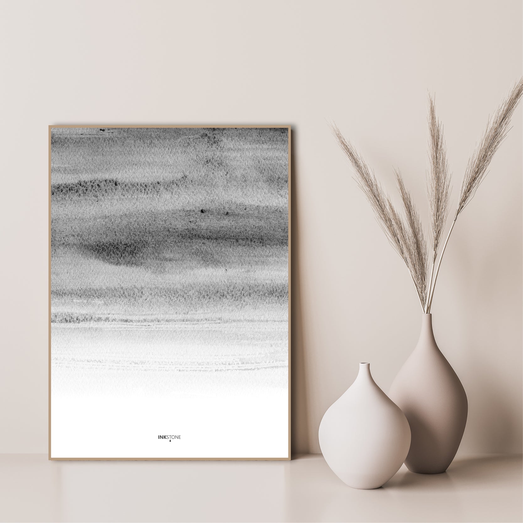 Monochrome sky | INDRAMMET BILLEDE Indrammet billede MF 30x40 Sort