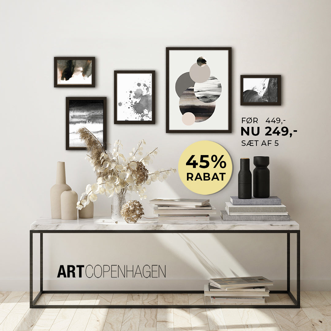 MI Collage 5-set Planets | Plakat sæt Indrammet plakat sæt MF