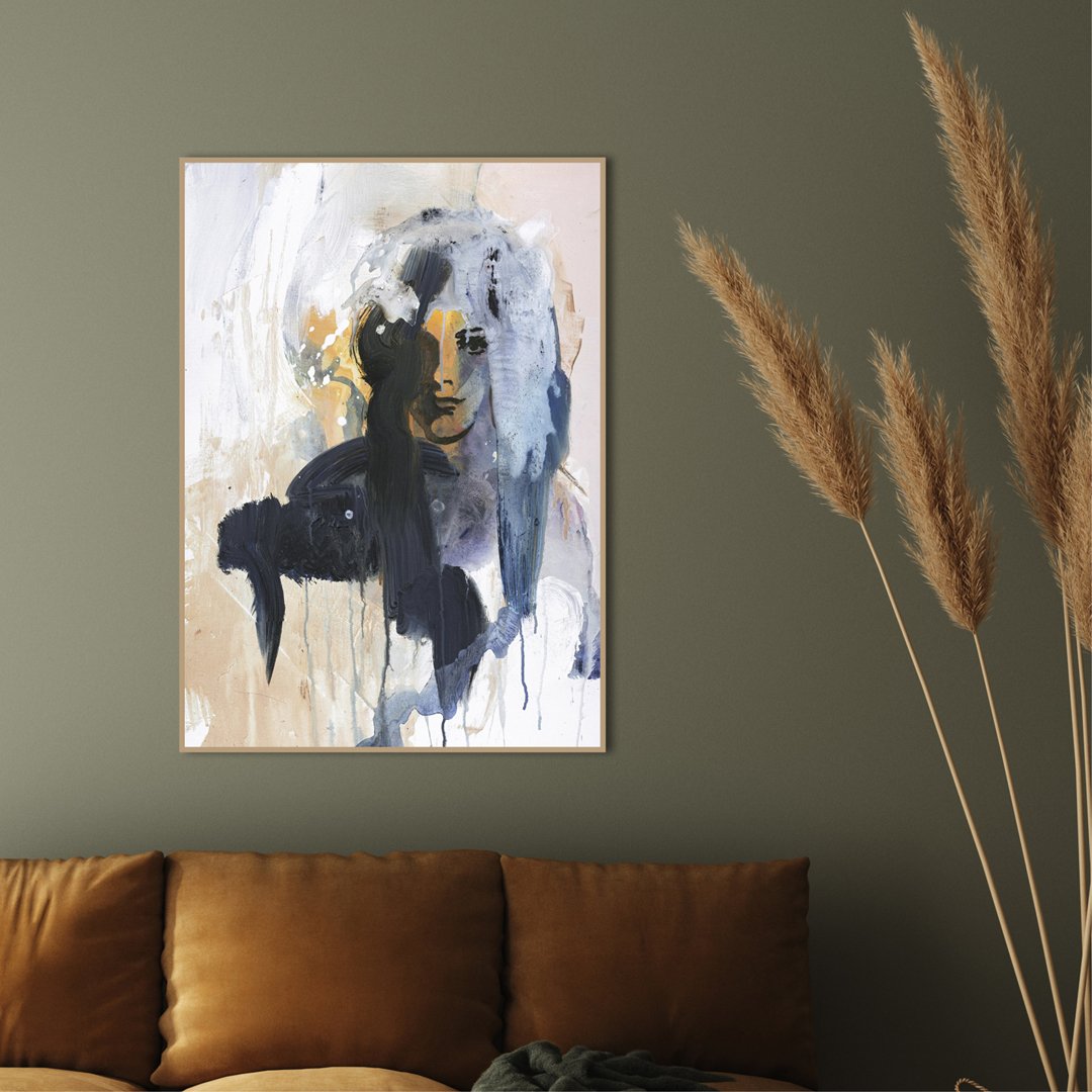 Colorful life 4 | INDRAMMET BILLEDE Indrammet billede MF 30x40 Egeramme