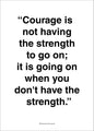 Courage | PLAKAT