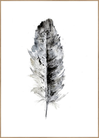 Cozy Feather 1 | INDRAMMET BILLEDE Indrammet billede MF 30x40 Egeramme