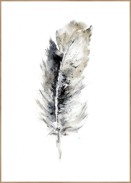Cozy Feather 2 | INDRAMMET BILLEDE Indrammet billede MF 30x40 Egeramme