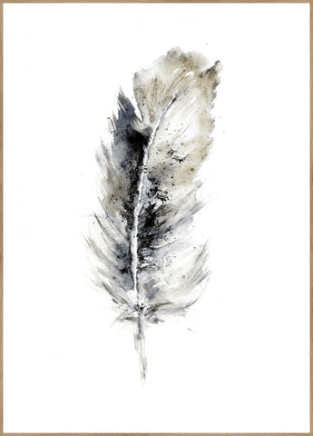Cozy Feather 2 | INDRAMMET BILLEDE Indrammet billede MF 30x40 Egeramme