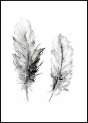 Cozy Feathers 3 | INDRAMMET BILLEDE Indrammet billede MF 30x40 Sort