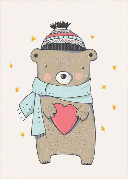 Cute | INDRAMMET BILLEDE Indrammet billede MF 30x40 Egeramme