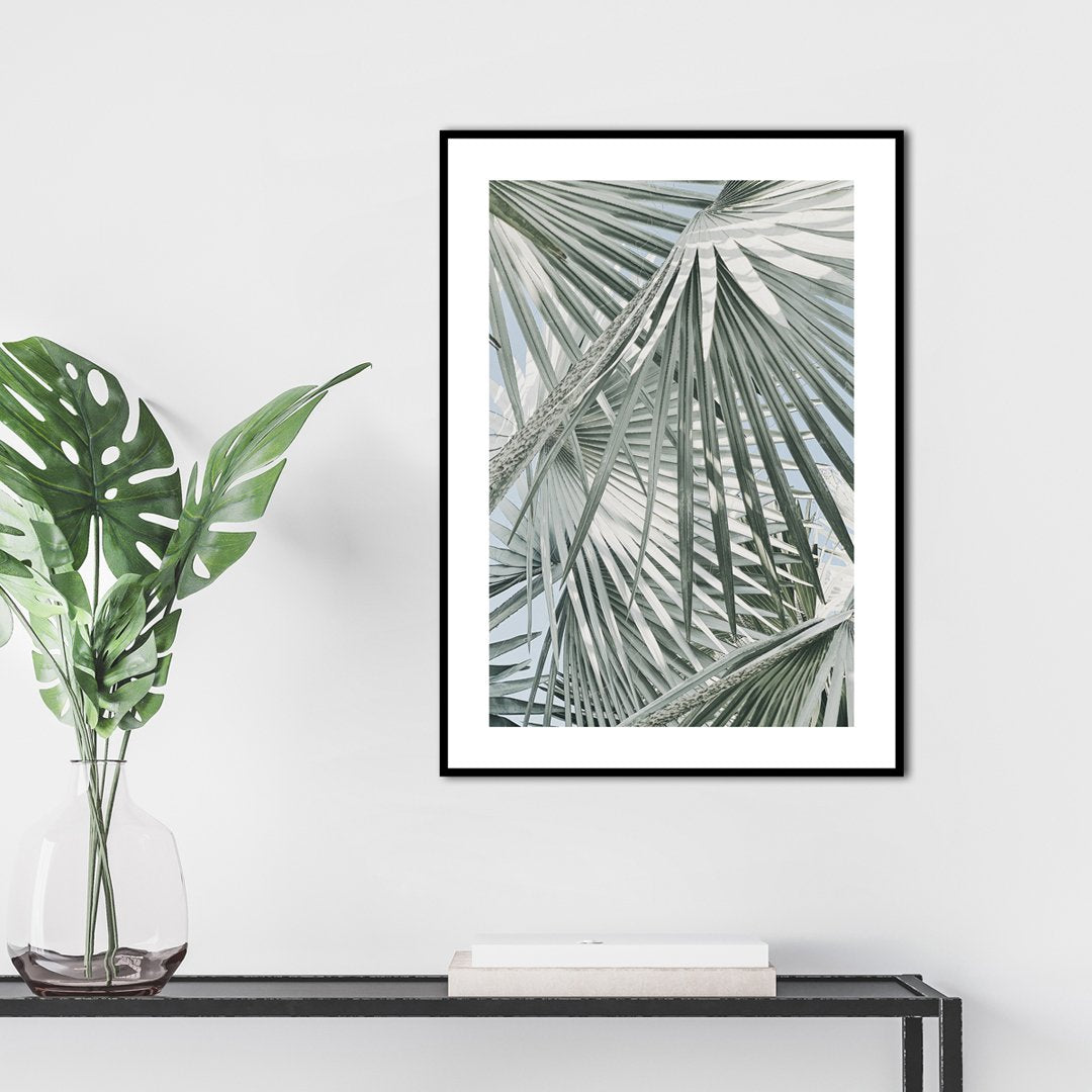 Daylight leaves | INDRAMMET BILLEDE Indrammet billede MF 30x40 Sort