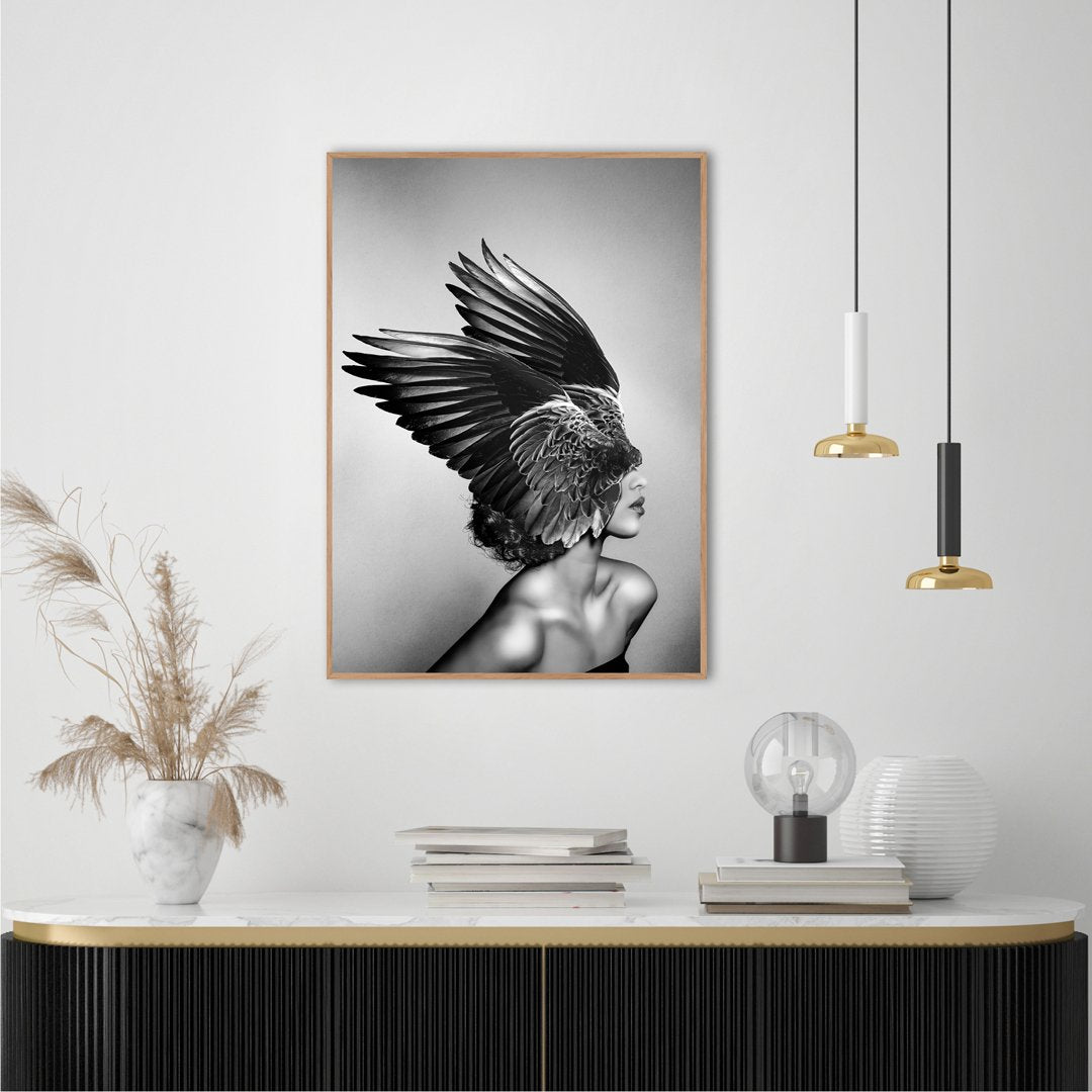 Diana | INDRAMMET BILLEDE Indrammet billede MF 30x40 Sort