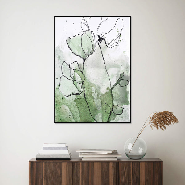 flowerline 2 | INDRAMMET BILLEDE Indrammet billede MF