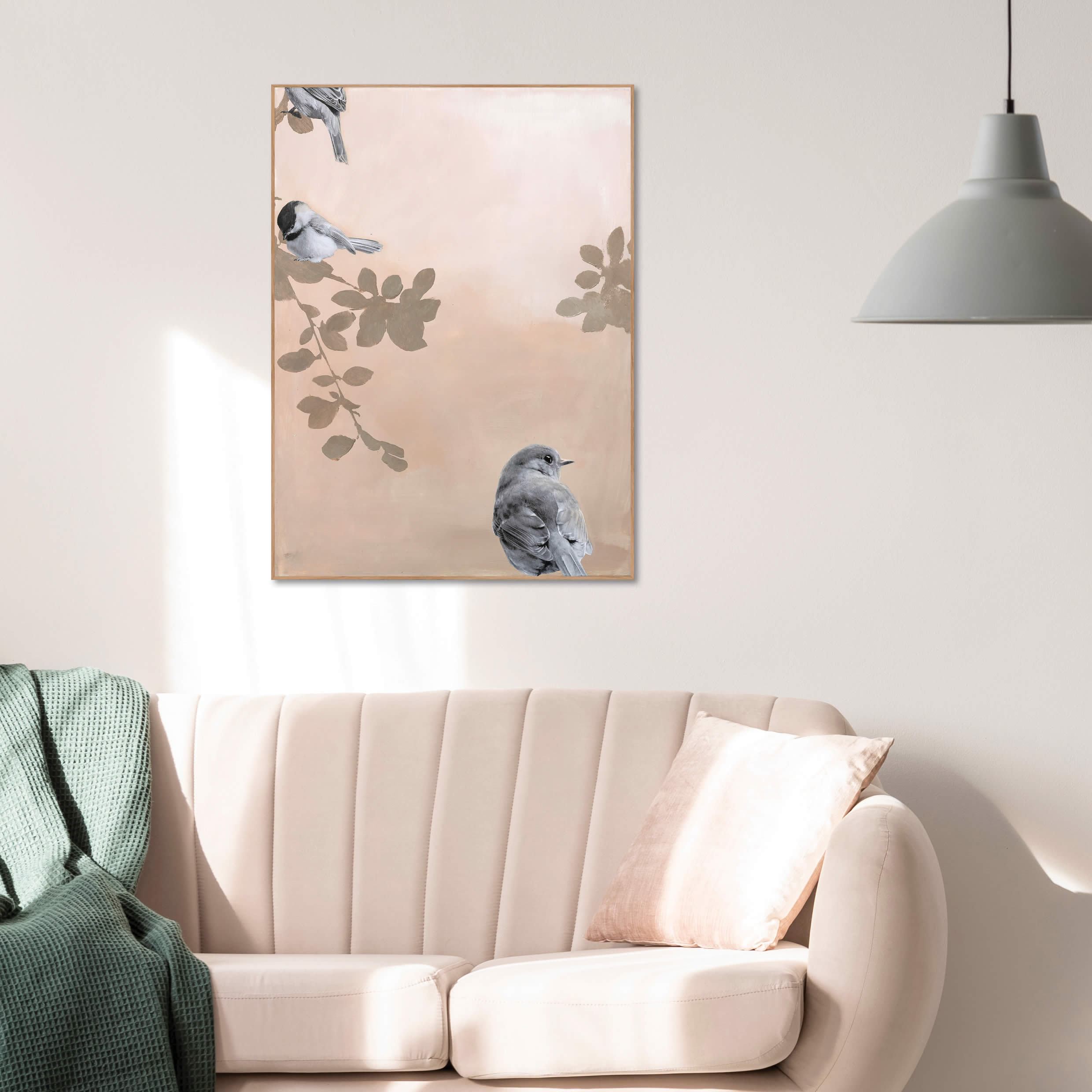 Bird2 | INDRAMMET BILLEDE Indrammet billede MF 30x40 Sort