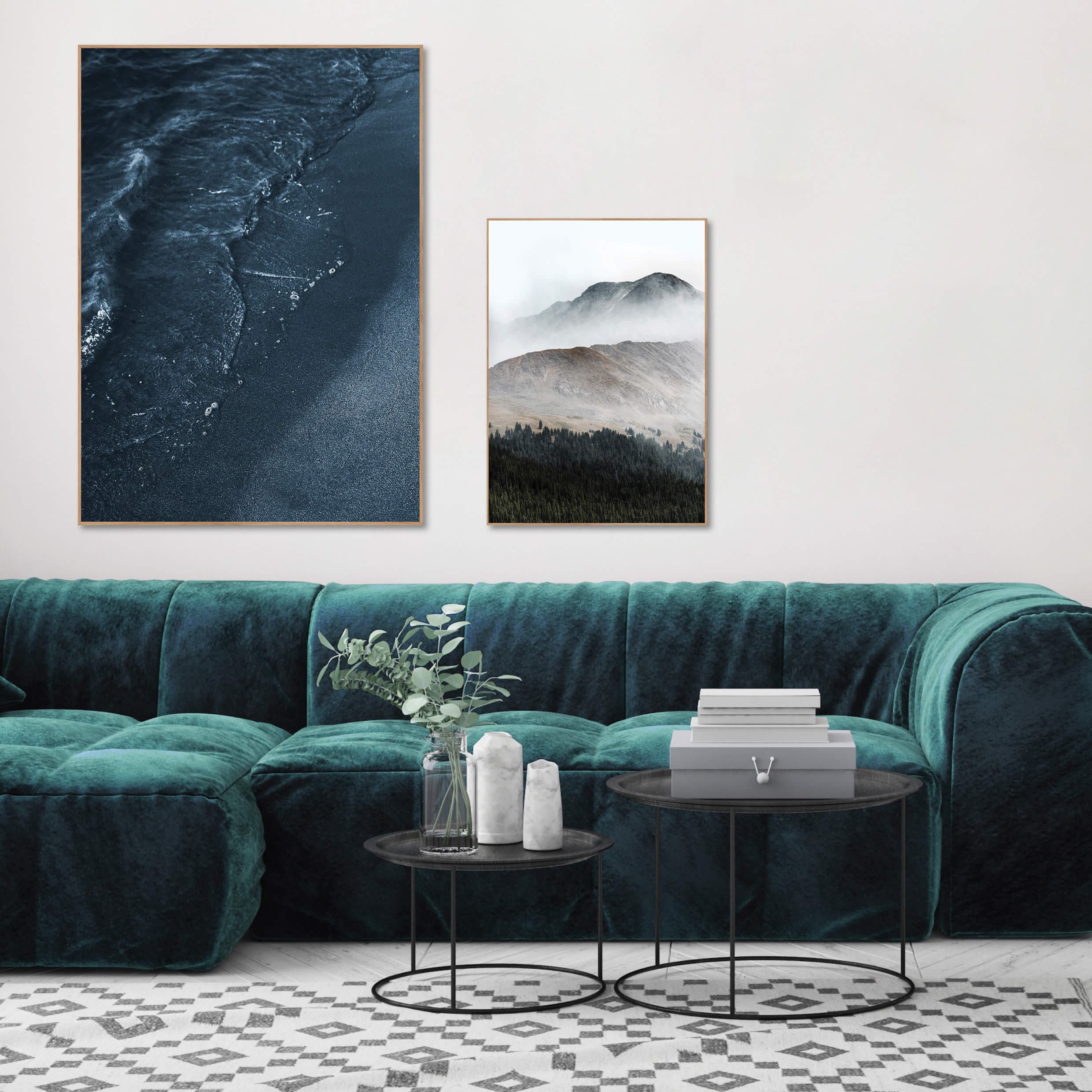 Blue beach | INDRAMMET BILLEDE Indrammet billede MF